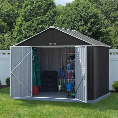 sheet metal storage shed|metal sheds delivered and installed.